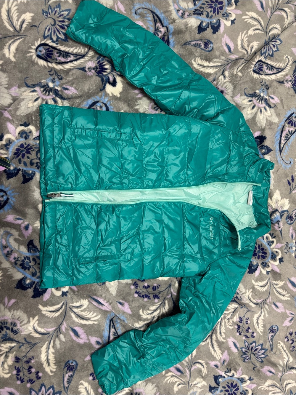 Columbia Teal Lightweight Packable Women's Puffer Jacket